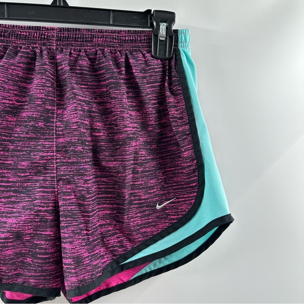 Nike Dri-FIT Black & Hot Pink Heathered Running Shorts – Size M - Picture 3 of 7